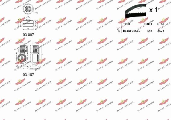 Autokit 04.5226 - Zobsiksnas komplekts www.autospares.lv