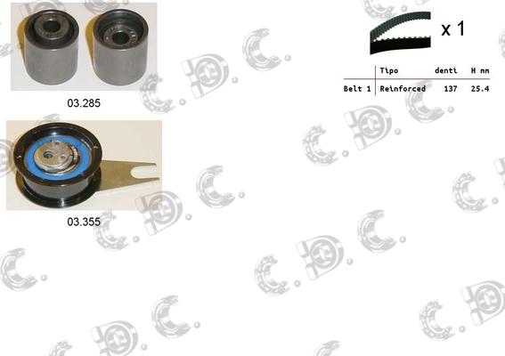 Autokit 04.5221 - Timing Belt Set www.autospares.lv