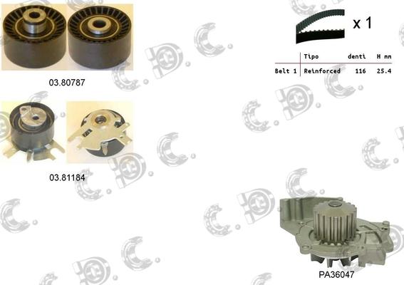 Autokit 04.5276PA2 - Ūdenssūknis + Zobsiksnas komplekts autospares.lv