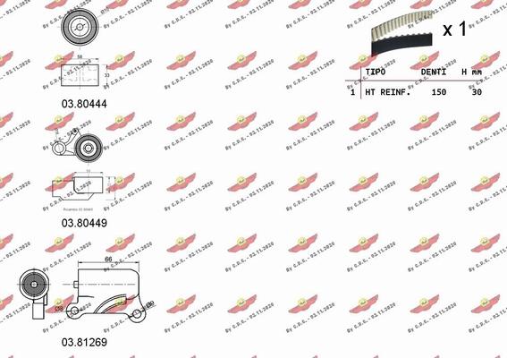 Autokit 04.5271C - Zobsiksnas komplekts www.autospares.lv