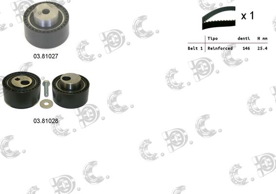 Autokit 04.5272 - Комплект зубчатого ремня ГРМ www.autospares.lv