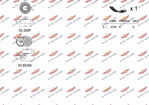 Autokit 06.0049 - Ķīļrievu siksnu komplekts autospares.lv