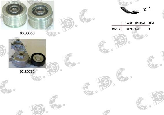 Autokit 06.0045 - Поликлиновый ременный комплект www.autospares.lv