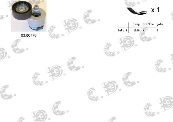 Autokit 06.0006 - Поликлиновый ременный комплект www.autospares.lv