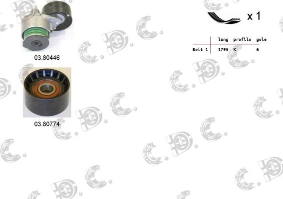 Autokit 06.0024 - V-Ribbed Belt Set www.autospares.lv