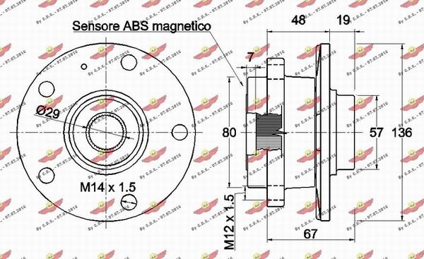 Autokit 01.98102 - Подшипник ступицы колеса, комплект www.autospares.lv