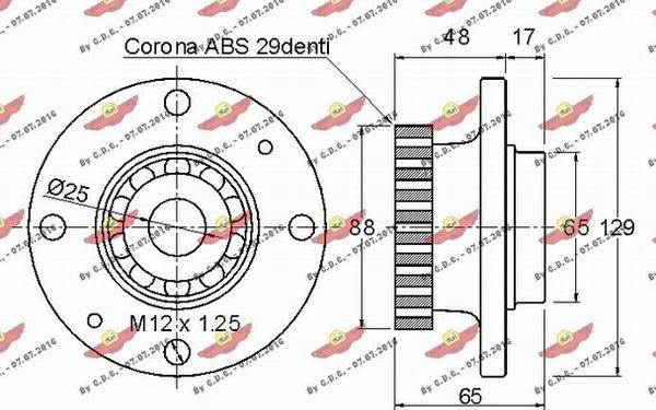 Autokit 01.97426 - Riteņa rumbas gultņa komplekts autospares.lv