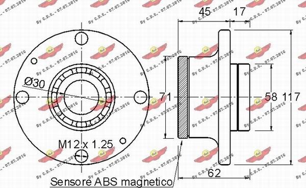 Autokit 01.97575 - Riteņa rumbas gultņa komplekts autospares.lv