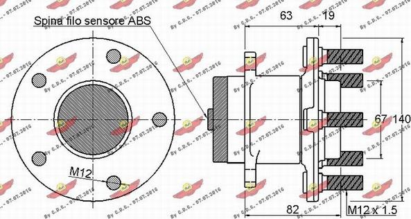 Autokit 01.97857 - Подшипник ступицы колеса, комплект www.autospares.lv