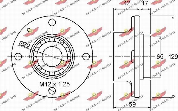 Autokit 01.97338 - Riteņa rumbas gultņa komplekts autospares.lv