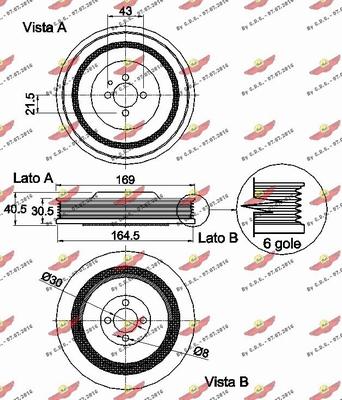 Autokit 03.90173 - Шкив коленчатого вала www.autospares.lv