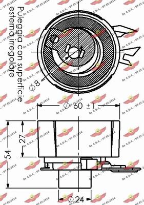 Autokit 03.559 - Spriegotājrullītis, Gāzu sadales mehānisma piedziņas siksna www.autospares.lv