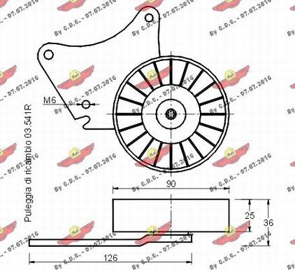 Autokit 03.577 - Siksnas spriegotājs, Ķīļsiksna www.autospares.lv