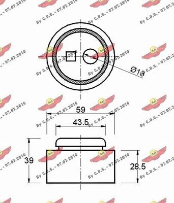 Autokit 03.086 - Spriegotājrullītis, Gāzu sadales mehānisma piedziņas siksna autospares.lv