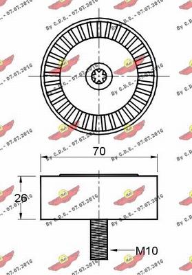 Autokit 03.80927 - Parazīt / Vadrullītis, Ķīļrievu siksna www.autospares.lv