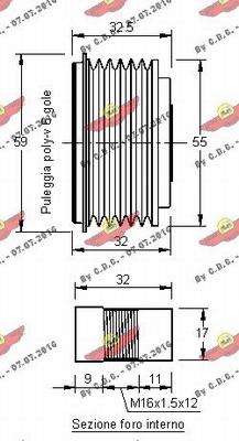 Autokit 03.80979 - Шкив генератора, муфта www.autospares.lv