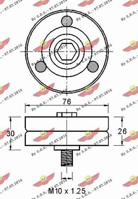 Autokit 03.80458 - Ролик, поликлиновый ремень www.autospares.lv