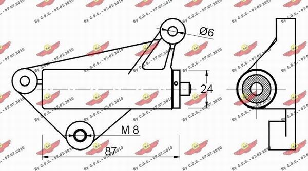 Autokit 03.80413 - Mierinātājs, Zobsiksna www.autospares.lv