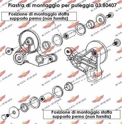 Autokit 03.80420 - Remkomplekts, Spriegotājlīste-Ķīļrievu siksna autospares.lv