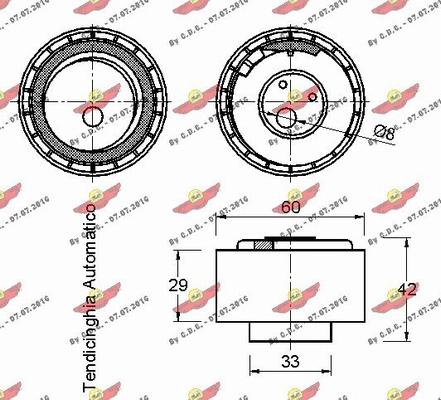 Autokit 03.80110 - Tensioner Pulley, timing belt www.autospares.lv