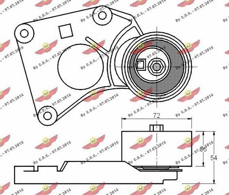 Autokit 03.80259 - Tensioner Pulley, timing belt www.autospares.lv