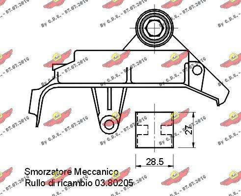 Autokit 03.80207 - Mierinātājs, Zobsiksna autospares.lv