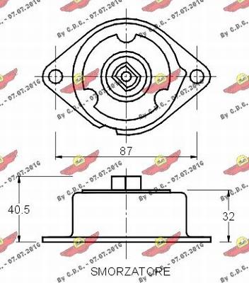 Autokit 03.80214 - Belt Tensioner, v-ribbed belt www.autospares.lv