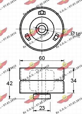 Autokit 03.80234 - Направляющий ролик, зубчатый ремень ГРМ www.autospares.lv