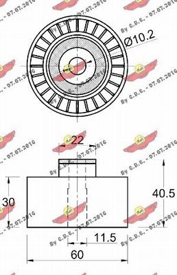 Autokit 03.80787 - Deflection / Guide Pulley, timing belt www.autospares.lv