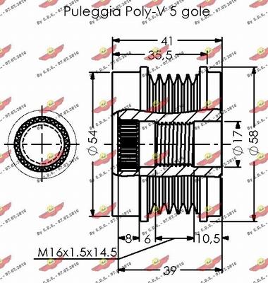 Autokit 03.81943 - Piedziņas skriemelis, Ģenerators www.autospares.lv