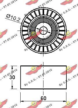 Autokit 03.81413 - Направляющий ролик, зубчатый ремень ГРМ www.autospares.lv