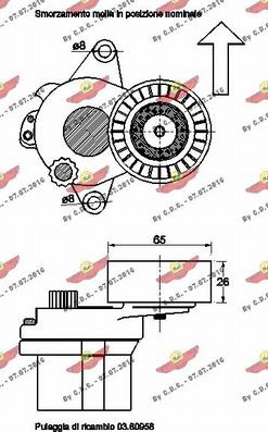 Autokit 03.81506 - Siksnas spriegotājs, Ķīļsiksna www.autospares.lv