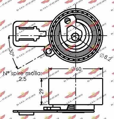 Autokit 03.81699 - Натяжной ролик, зубчатый ремень ГРМ www.autospares.lv