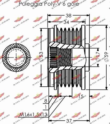 Autokit 03.81679 - Piedziņas skriemelis, Ģenerators autospares.lv