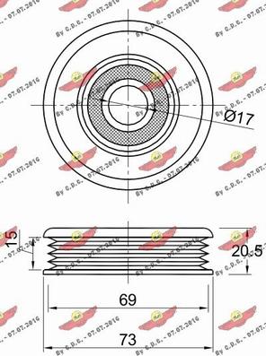 Autokit 03.81674 - Parazīt / Vadrullītis, Ķīļrievu siksna autospares.lv