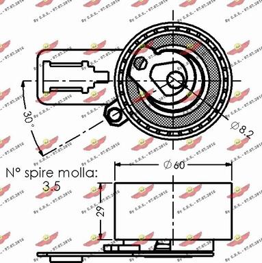 Autokit 03.81878 - Spriegotājrullītis, Gāzu sadales mehānisma piedziņas siksna www.autospares.lv