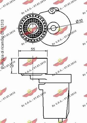 Autokit 03.81312 - Siksnas spriegotājs, Ķīļsiksna autospares.lv