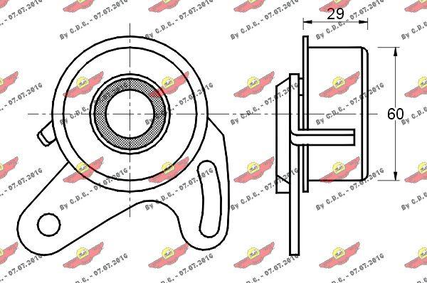 Autokit 03.385 - Spriegotājrullītis, Gāzu sadales mehānisma piedziņas siksna www.autospares.lv