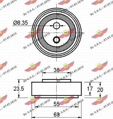 Autokit 03.764 - Siksnas spriegotājs, Ķīļsiksna www.autospares.lv