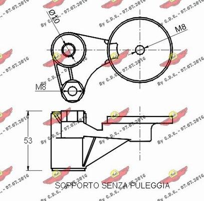 Autokit 03.766 - Siksnas spriegotājs, Ķīļsiksna www.autospares.lv