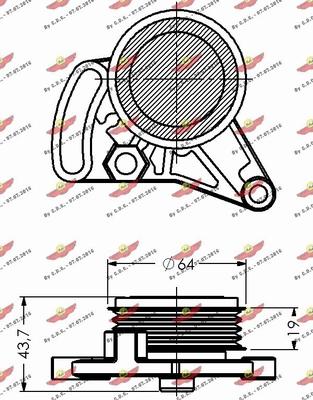 Autokit 03.774 - Siksnas spriegotājs, Ķīļsiksna www.autospares.lv