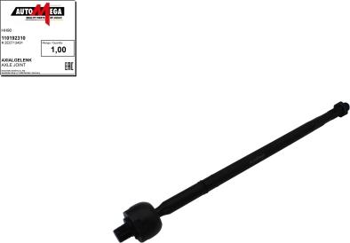 Automega 110192310 - Inner Tie Rod, Axle Joint www.autospares.lv