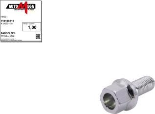 Automega 110100210 - Wheel Bolt www.autospares.lv