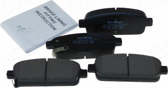 Automega 120070210 - Brake Pad Set, disc brake www.autospares.lv