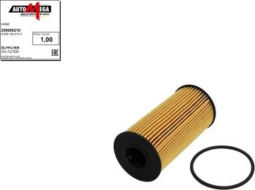 Automega 250000210 - Eļļas filtrs www.autospares.lv