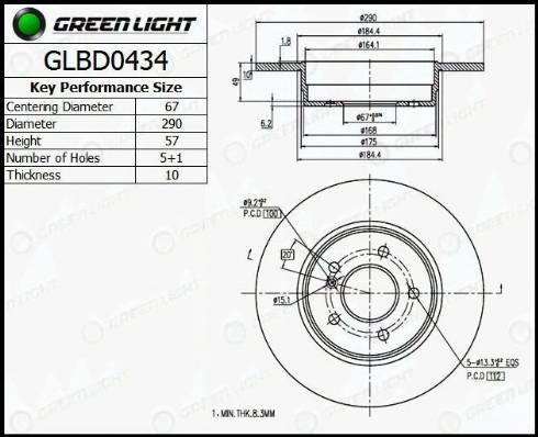 AutomotiveAdriado GLBD0434 - Bremžu diski autospares.lv