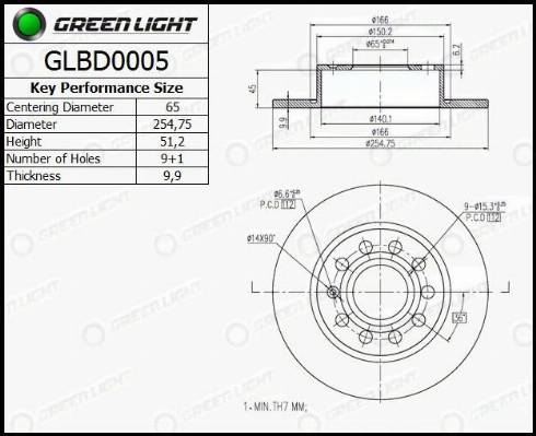 AutomotiveAdriado GLBD0005 - Bremžu diski autospares.lv