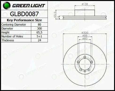 AutomotiveAdriado GLBD0087 - Bremžu diski www.autospares.lv