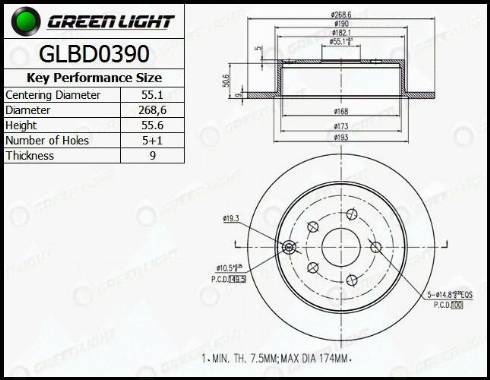 AutomotiveAdriado GLBD0390 - Bremžu diski autospares.lv