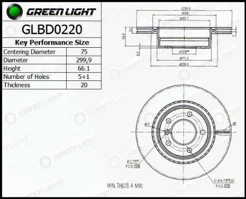 AutomotiveAdriado GLBD0220 - Bremžu diski autospares.lv